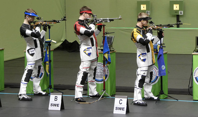 Jesper Johansson, Pontus Kallin, Victor Lindgren Luftgevär EM 2023