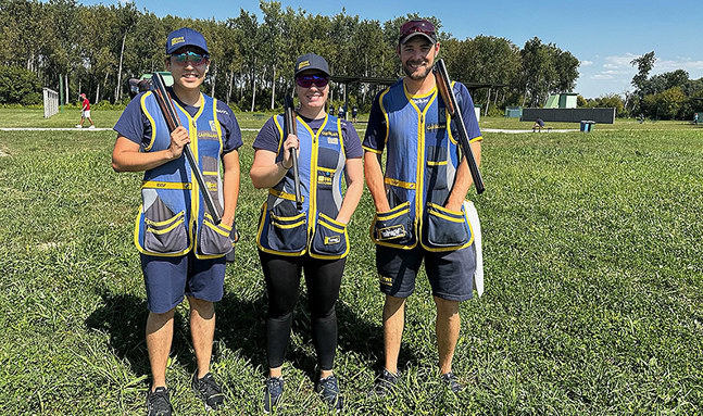 Mark Binnermark Victoria Larsson Stefan Nilsson skeet-EM