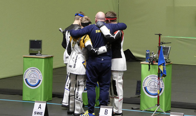 Luftgevär EM-brons i Lag för herrjuniorerna