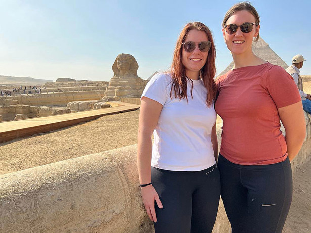 Therese Lundqvist och Victoria Larsson skyttesport